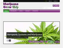 Tablet Screenshot of marijuanagrowhelp.com